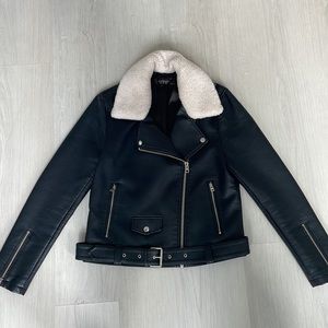 Topshop Faux Leather Jacket
